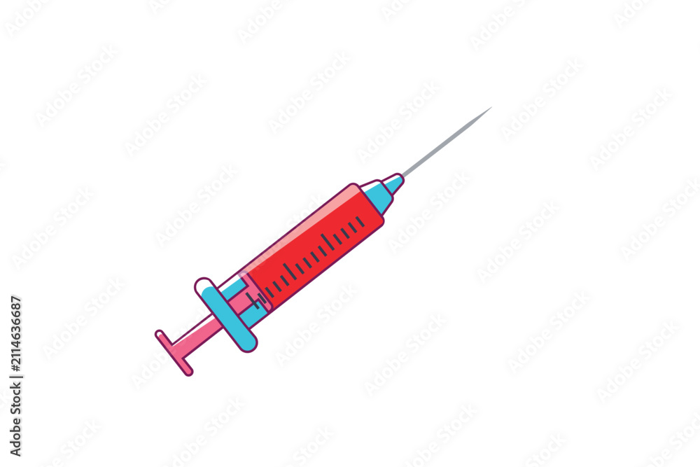Fototapeta premium Syringe Vector Illustration