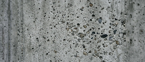 Rough Concrete Wall Texture with Exposed Stone Aggregate