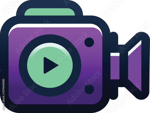 Colorful Video Camera Icon