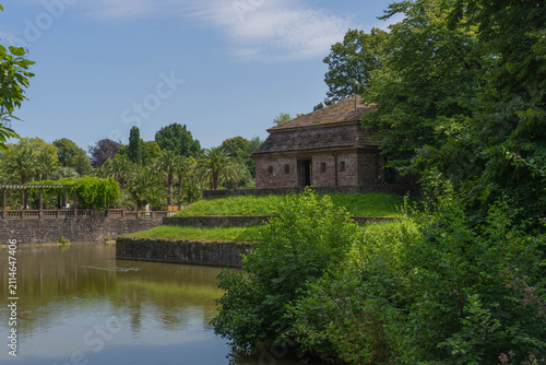 Fotografie View of the spa garden in the german city called Bad Pyrmont