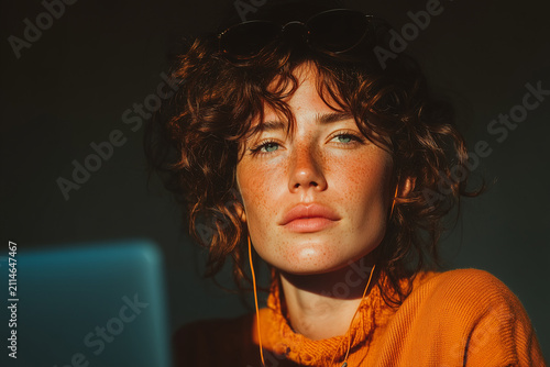 Portrait of beautiful woman