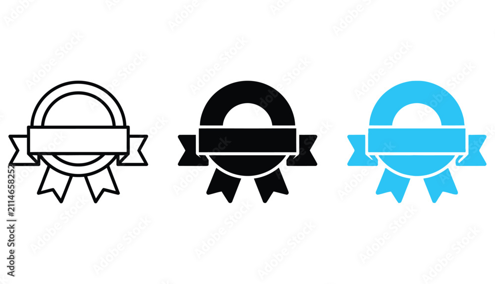 Fototapeta premium Set of vintage label and badges shape collections. Vector illustration. Black template for patch, insignias, overlay.Elegant label frames set for creative designs and promotion,editaArt & Illustration