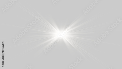 Photography White magical flash surrounded by soft glowing rays