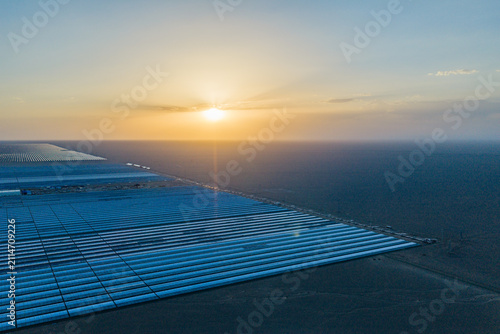 Solar thermal power plant, a new energy source.
