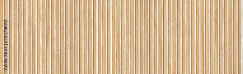 Canvastavla Natural wood slat wall texture, vertical timber battens background, light oak wo