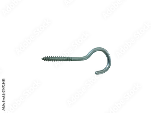 Фотография Metal screw hook for hanging objects