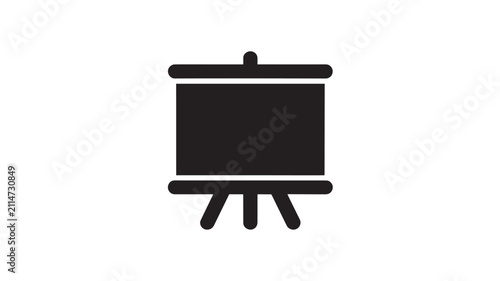 Presentation board icon shows a professional display stand used for educational seminars, corporate meetings, and strategic planning.