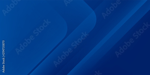 Quadro su tela Abstract blue background with glowing geometric lines