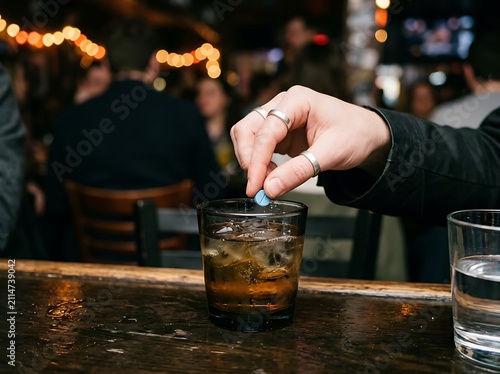 Person pouring beer into glass at outdoor event.