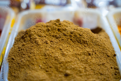 Foto Ground cumin powder – close-up