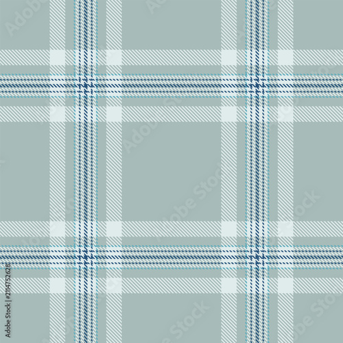 French tartan plaid design with a classic woven appearance and pastel and white tones. The seamless pattern recreates the look of woven fabric and works well as a decorative surface background.