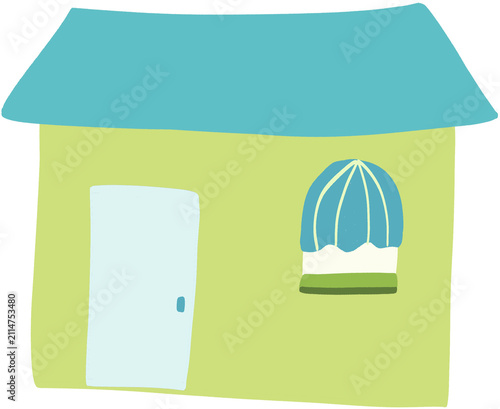 Blue house