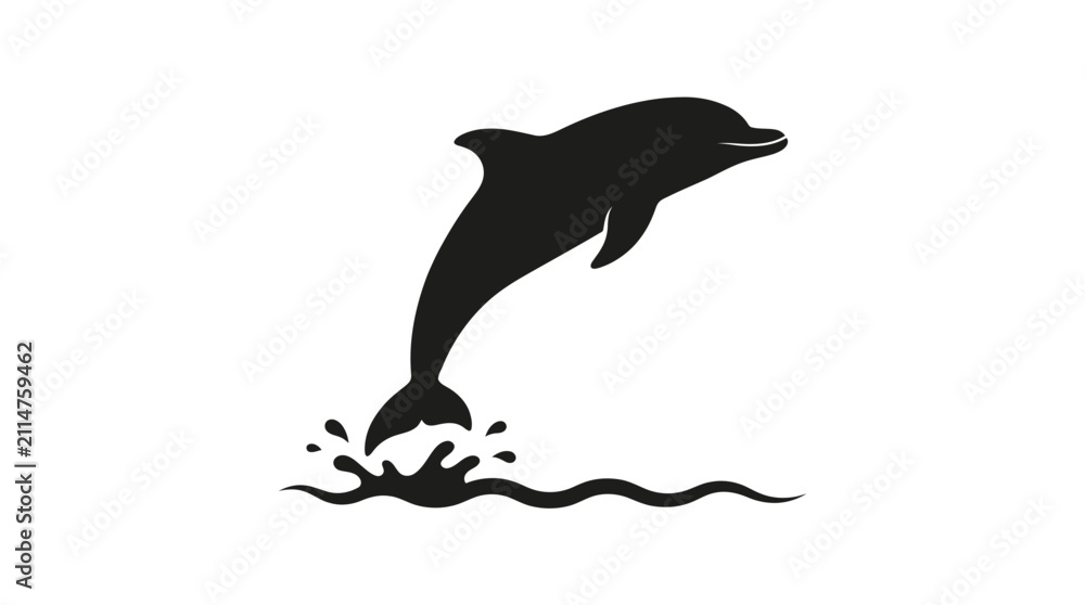 Fototapeta premium Dolphin jumping out of water.