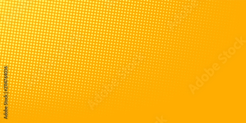 Cuadro en lienzo Yellow orange halftone pattern