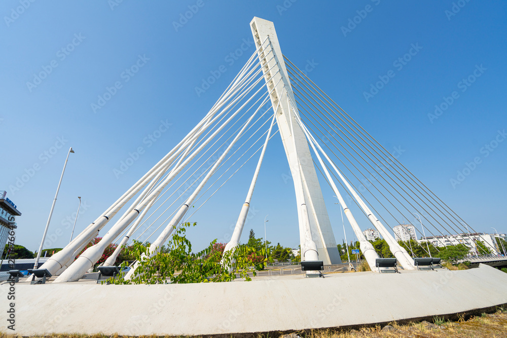 Fototapeta premium Millenium Bridge in Podgorica, Montenegro