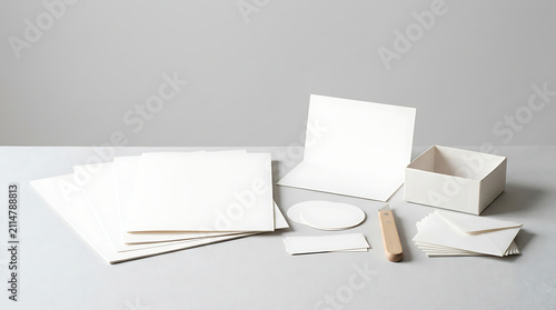Creative Paper Craft Kit with Assorted Cardstock Shapes and Tools for Artistic Projects and DIY Decorations