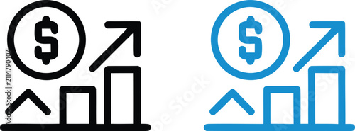 Financial growth and investment concept
