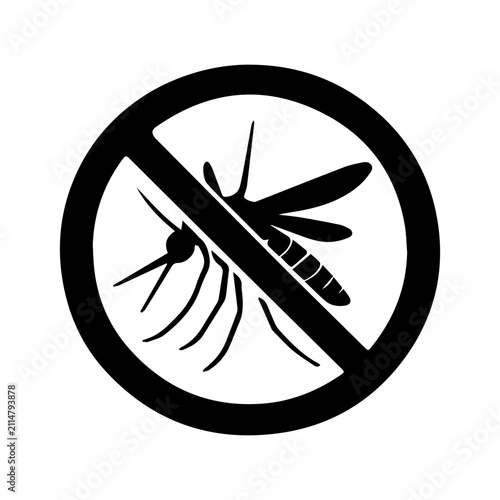 No Mosquito Prohibition Sign