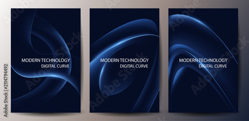Modern abstract technology background With blue tech banner, corporate business concept, Digital Ads, business presentation or tech event poster