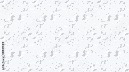 Minimal White Terrazzo Seamless Pattern Background