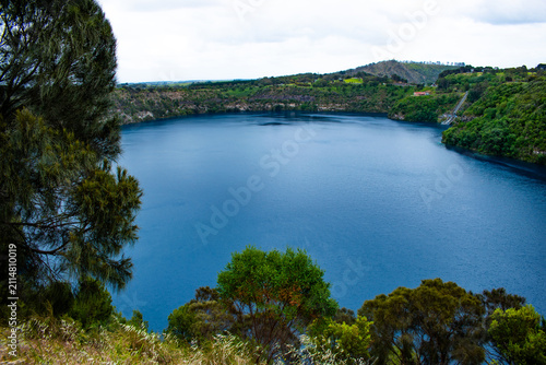 Australia, located in a volcanic crater, Blue Lake in Mount Gambier, South Australia, showcases an ever-changing blue colour with crystal clear water which has been filtered through the limestone.