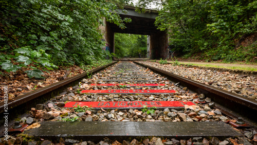 Old abandoned railway in Paris in France on June 25th 2026