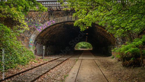 Old abandoned railway in Paris in France on June 25th 2026