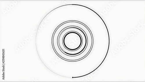Spiral design illustration on white background.
