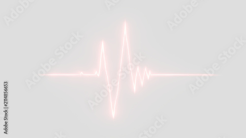 Konstfotografi Electrocardiogram Heartbeat Signal with Cardiology Pulse Trace and Cardiovascula