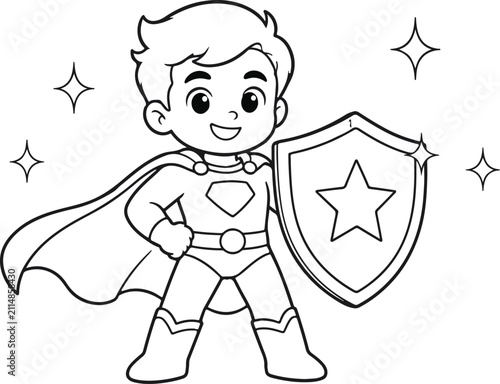 baby supper man vector 

