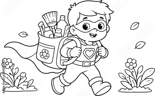 baby supper man vector 
