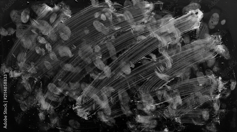 Obraz premium Macro view of dark abstract cellular bubbles and microscopic organic texture