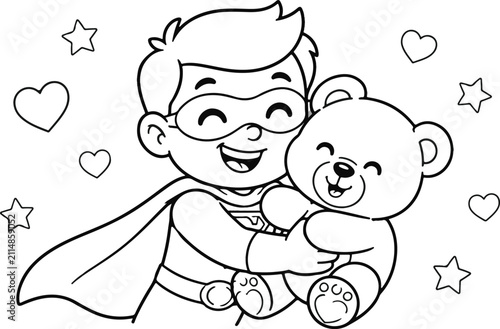 baby supper man vector 
