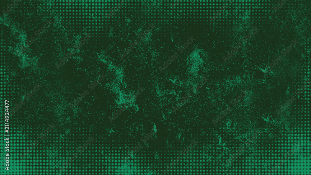 Fototapeta premium Grunge textured background with distressed green surface. 