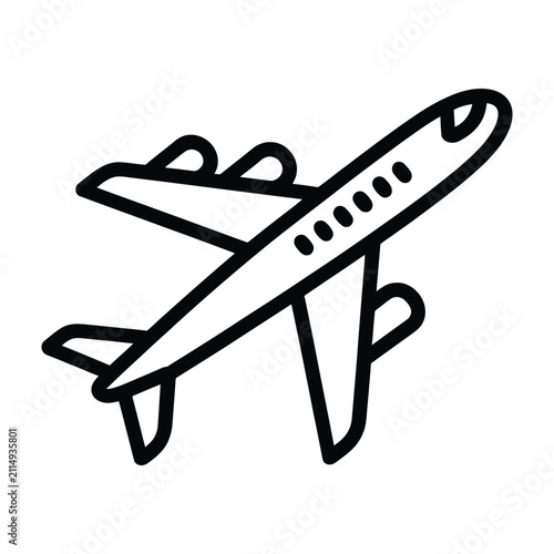 Bild auf Leinwand Airplane flying through the air with wings and tail fins attached