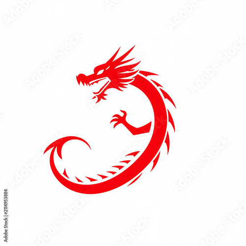 vector illustration of a dragon