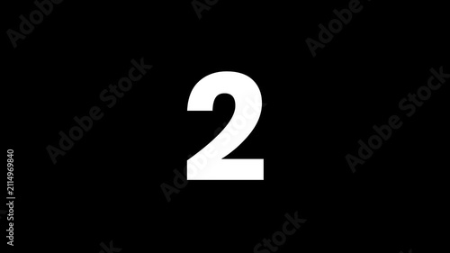 Animated Number Count from 0 to 10 with Glitch Effect