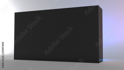 Mockup for press wall, pop up. Template. Blank wall. Blank mock-up box product isolated.