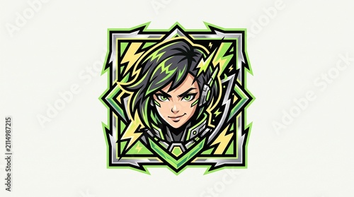 Gaming team mascot emblem
