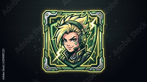 Gaming team mascot emblem