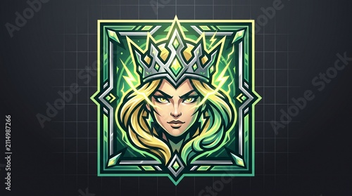 Gaming team mascot emblem