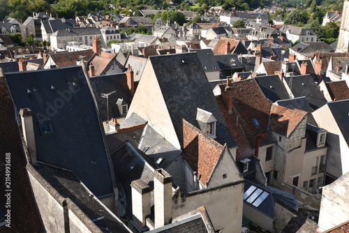 Quadro su tela Toits de la cité médiévale de Loches. France