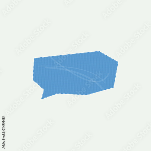 Simple blue abstract state shape design