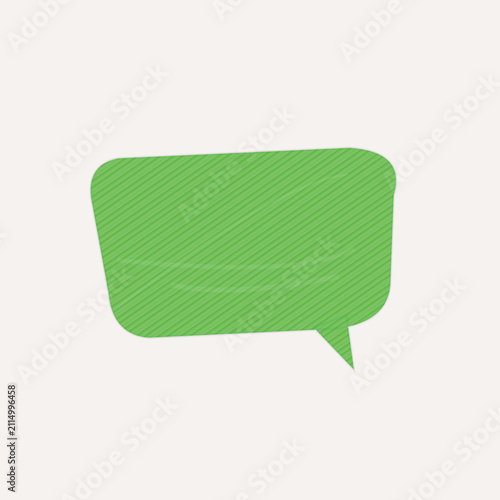 Green speech bubble chat icon