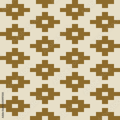 Obraz na plátne Diriyah Inspired Series - half-drop columns geometric square pattern in sand and