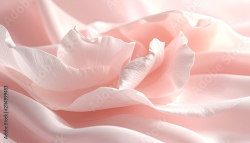 Soft Pink Rose Petals - A Delicate Floral Abstract in Pastel Hues.