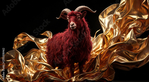 Celebrating the Year of the Fire Goat with elegance and prosperity in vibrant colors