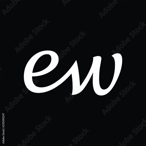 EW  Letter On luxury Logo	
