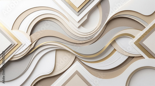Paper craft background geometric