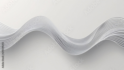 Abstract wavy lines background with smooth flowing curves